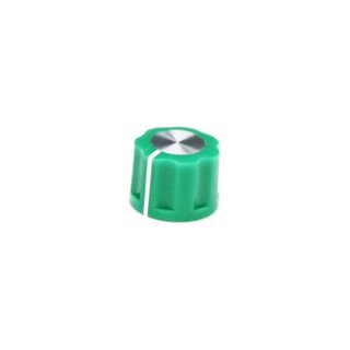 Fluted Silver Center 16mm green