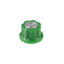 Green Fluted Silver Center 20mm