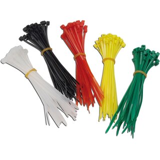 Cable tie 100mm x 2.4mm coloured 200pcs.