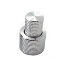 Aluminium knob for dual pot silver