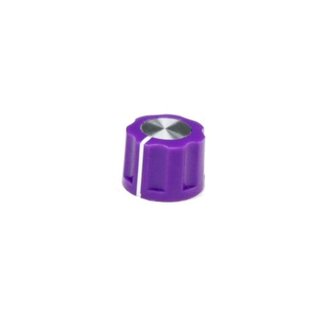 Fluted Silver Center 16mm purple