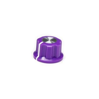 Purple Fluted Silver Center 20mm