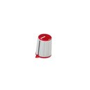Clamp knob gray/red 15mm pointer
