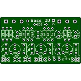Bass Overdriver pcb