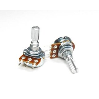 1K to 1M Linear Logarithmic 16mm Right Angle Splined Potentiometer 