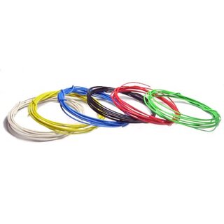 Hookup wire 0,5mm2 2m white
