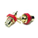 RCA jack isolated red