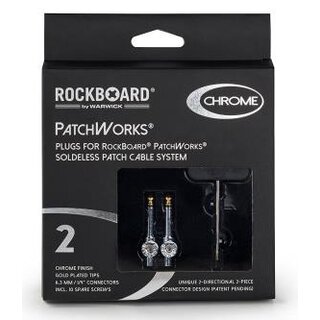 PatchWorks Solderless Plug chrome 2er Set