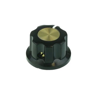 Black Fluted Gold anodized Center 20mm