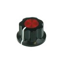 Black Fluted Red anodized Center 20mm