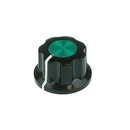 Black Fluted Green anodized Center 20mm