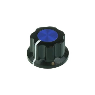 Black Fluted Blue anodized Center 20mm